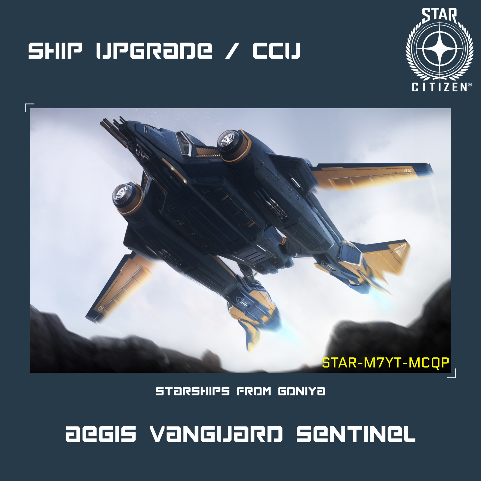 STAR CITIZEN – AEGIS VANGUARD SENTINEL UPGRADE – (CCU)