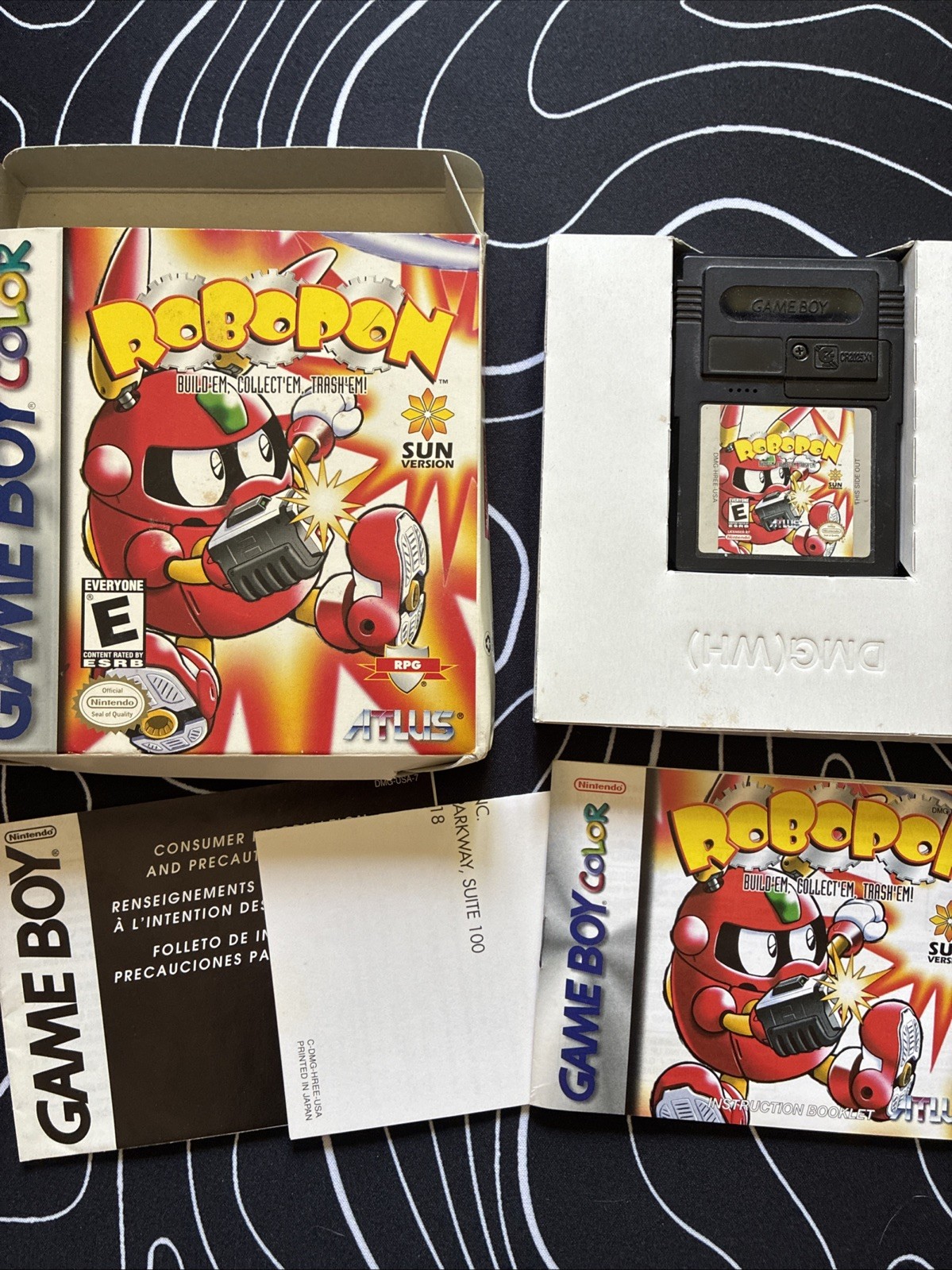Robopon Sun Version Nintendo GameBoy Color ATLUS GBC Complete CIB Reg Card NTSC