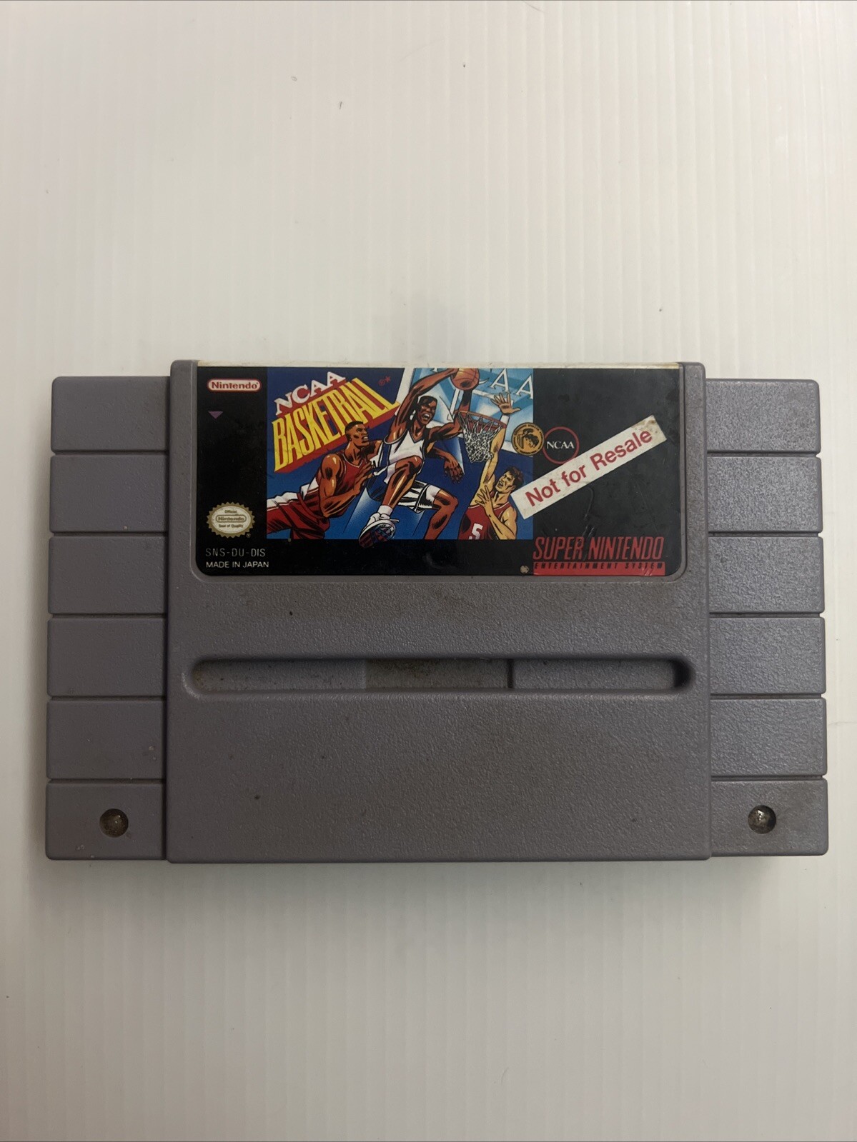 NCAA Basketball NOT FOR RESALE KIOSK DEMO Super Nintendo SNES NFR Tested Works
