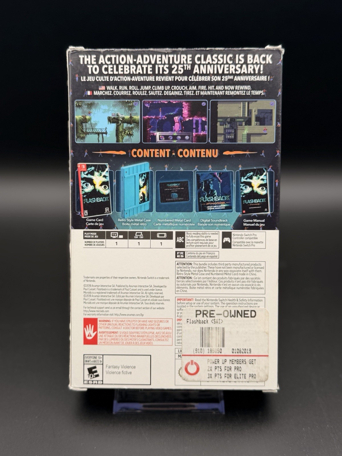 Switch Flashback 25th Anniversary Collector’s Edition W/Steelbook
