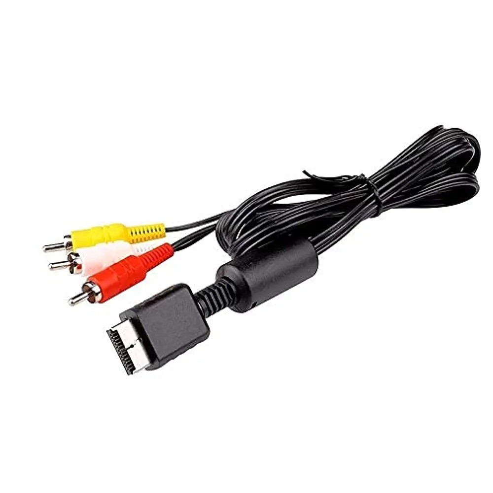RGEEK PS2 PS3 AV to RCA Composite Cable 6FT for Sony PlayStation TV Monitor