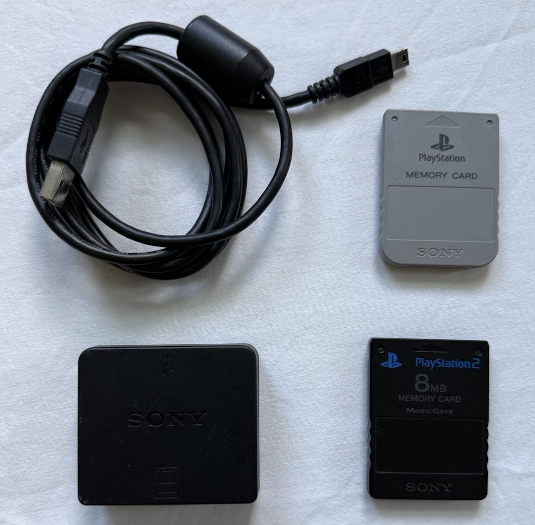 Sony Memory Card Adapter PS1/PS2 Cards For PS3 Playstation 3 CECHZM1 Cord OEM