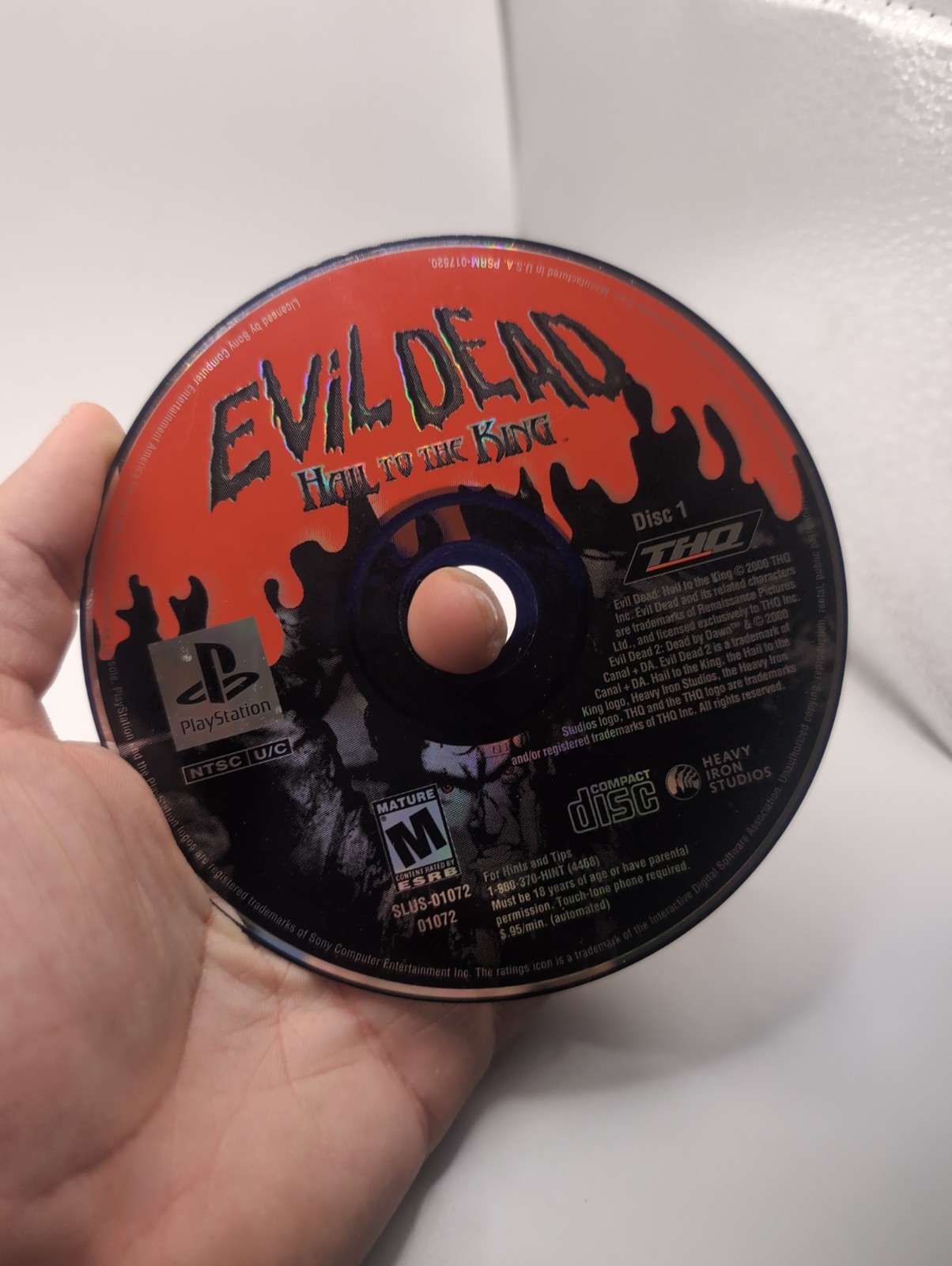 Evil Dead Hail to the King PlayStation 1 PS1 Disc 1 Only Scratch Free Tested