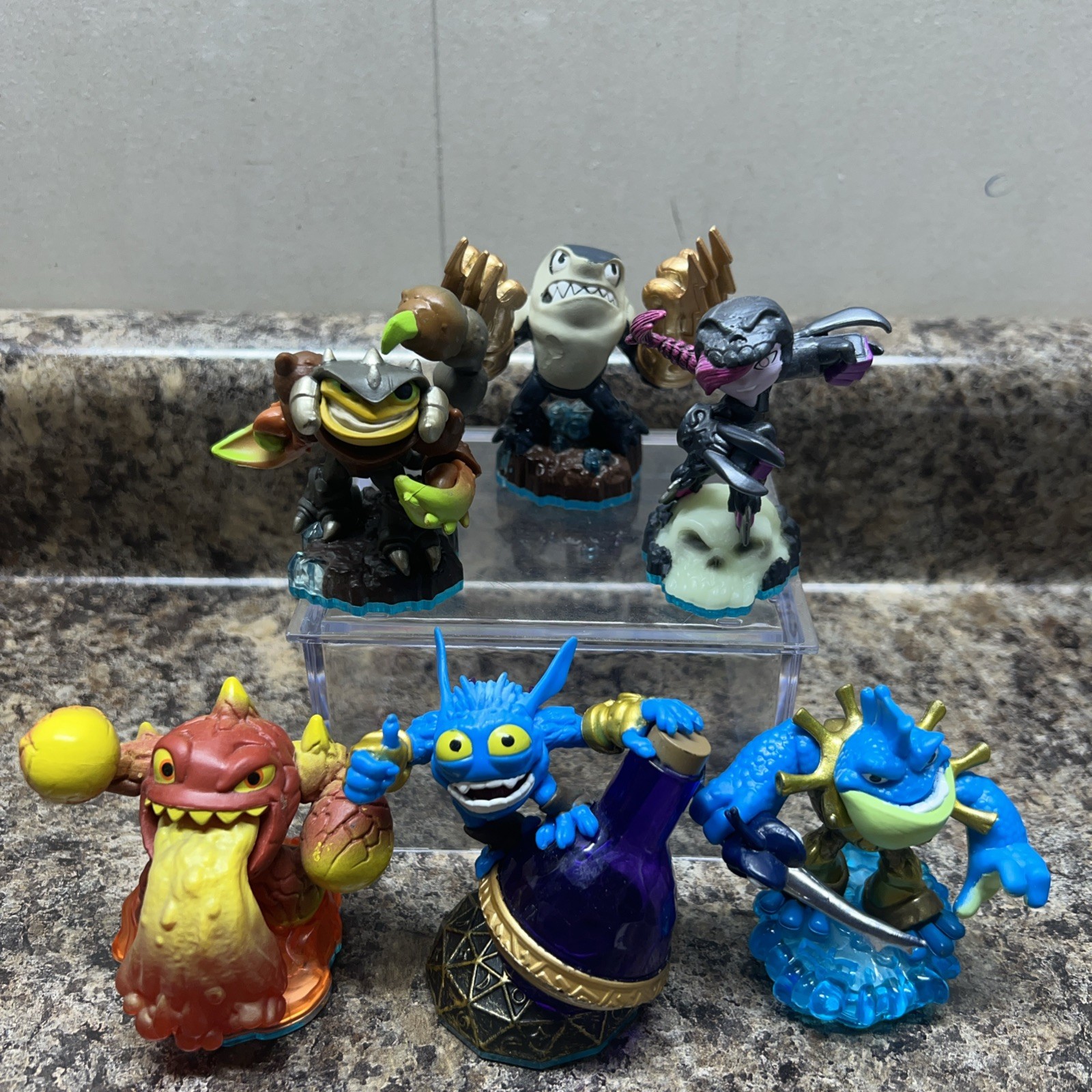 Lot Of 6 Skylanders Series 3 Figures, Terrafin, Pop Fizz, Eruptor #ML4