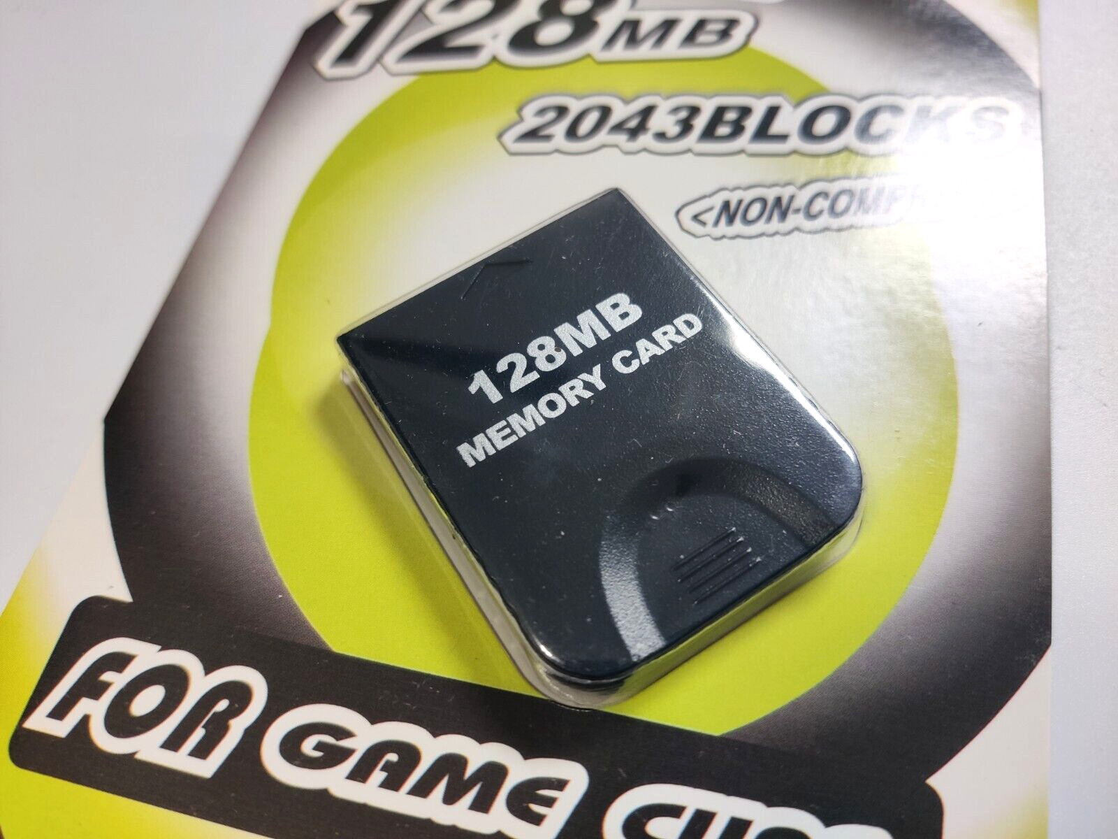 Nintendo GameCube 128MB Memory Card with 2043 Blocks for Game Saves
