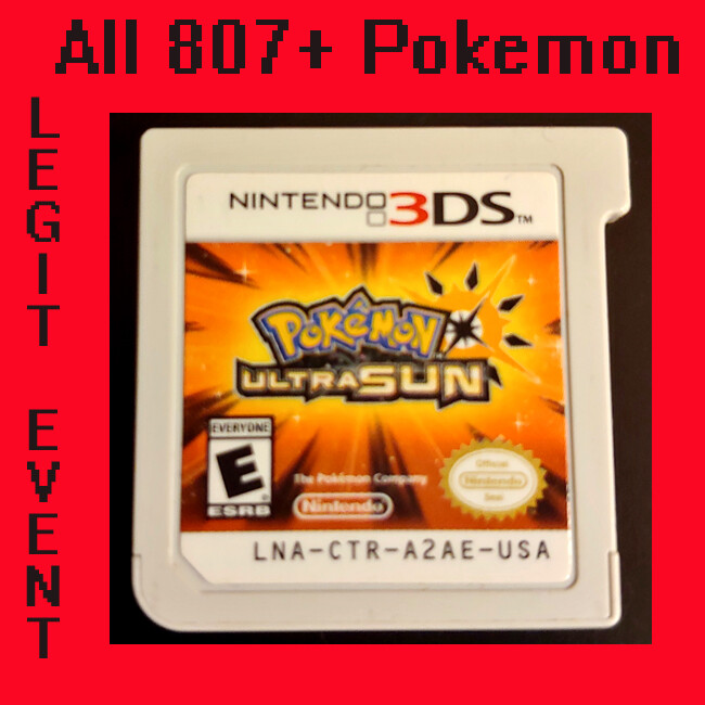 Pokemon Ultra Sun Loaded with All 807 Pokemon & 100+ Legit Events – Unlocked