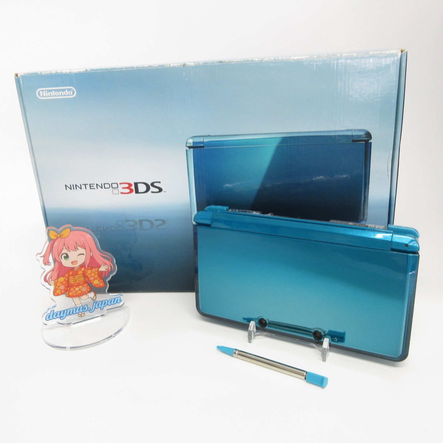 【Near Mint】Nintendo 3DS Aqua Blue Console Japanese Edition #RET/08/0613/03