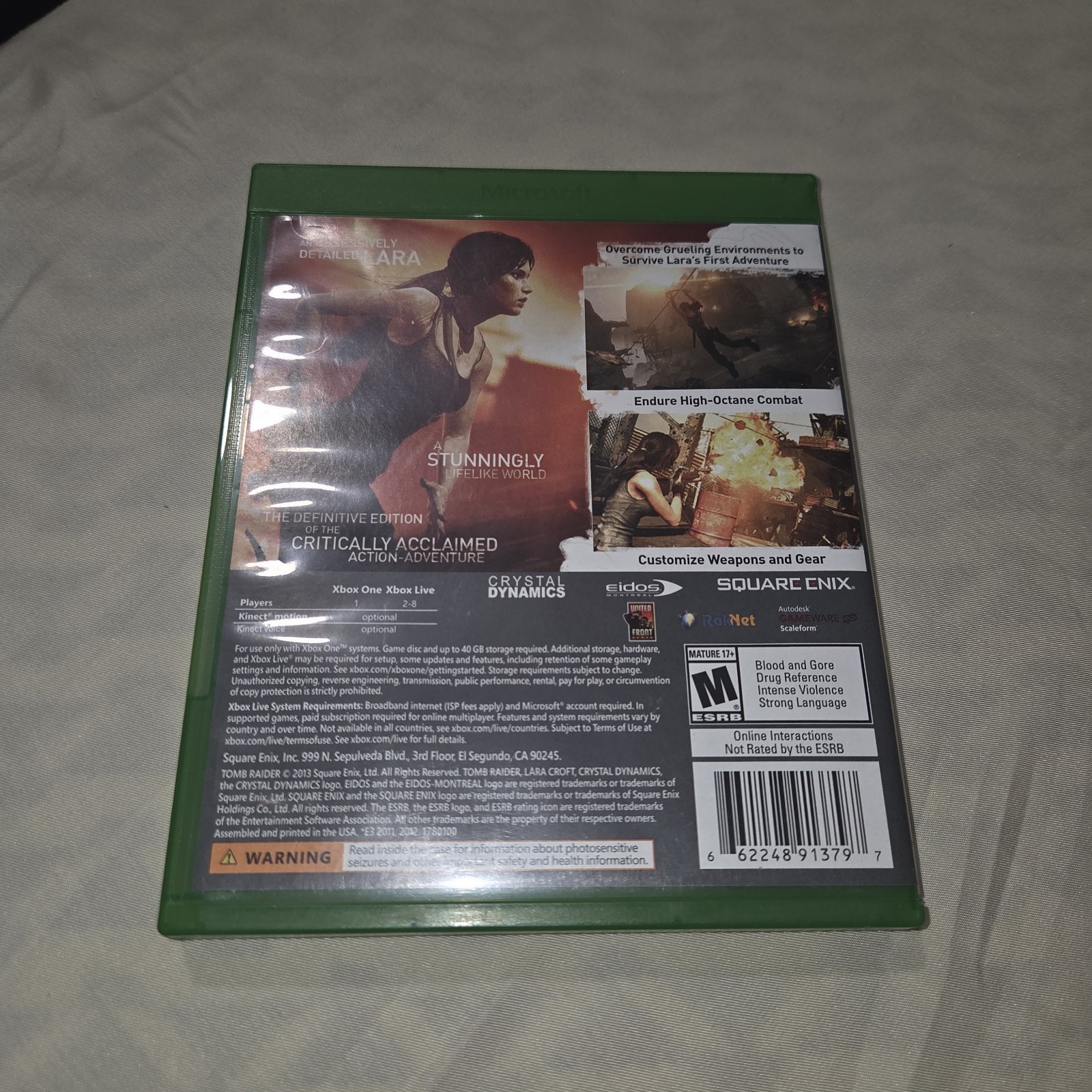Tomb Raider: Definitive Edition – (Microsoft Xbox One, 2014) Tested Disc