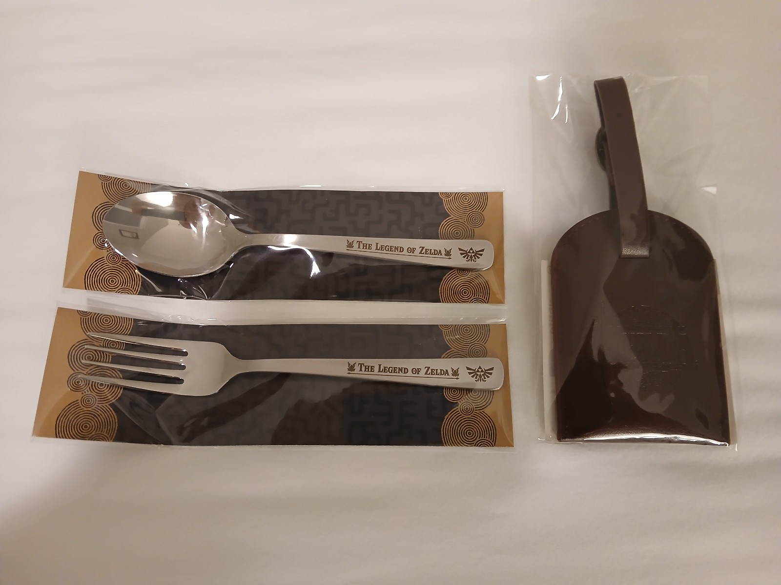 Legend of Zelda Tears of the Kingdom Fork & Spoon (Amazon Japan) + Luggage Tag