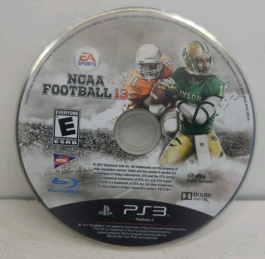 NCAA Football 13 For The PS3 EA Sports Disc Only