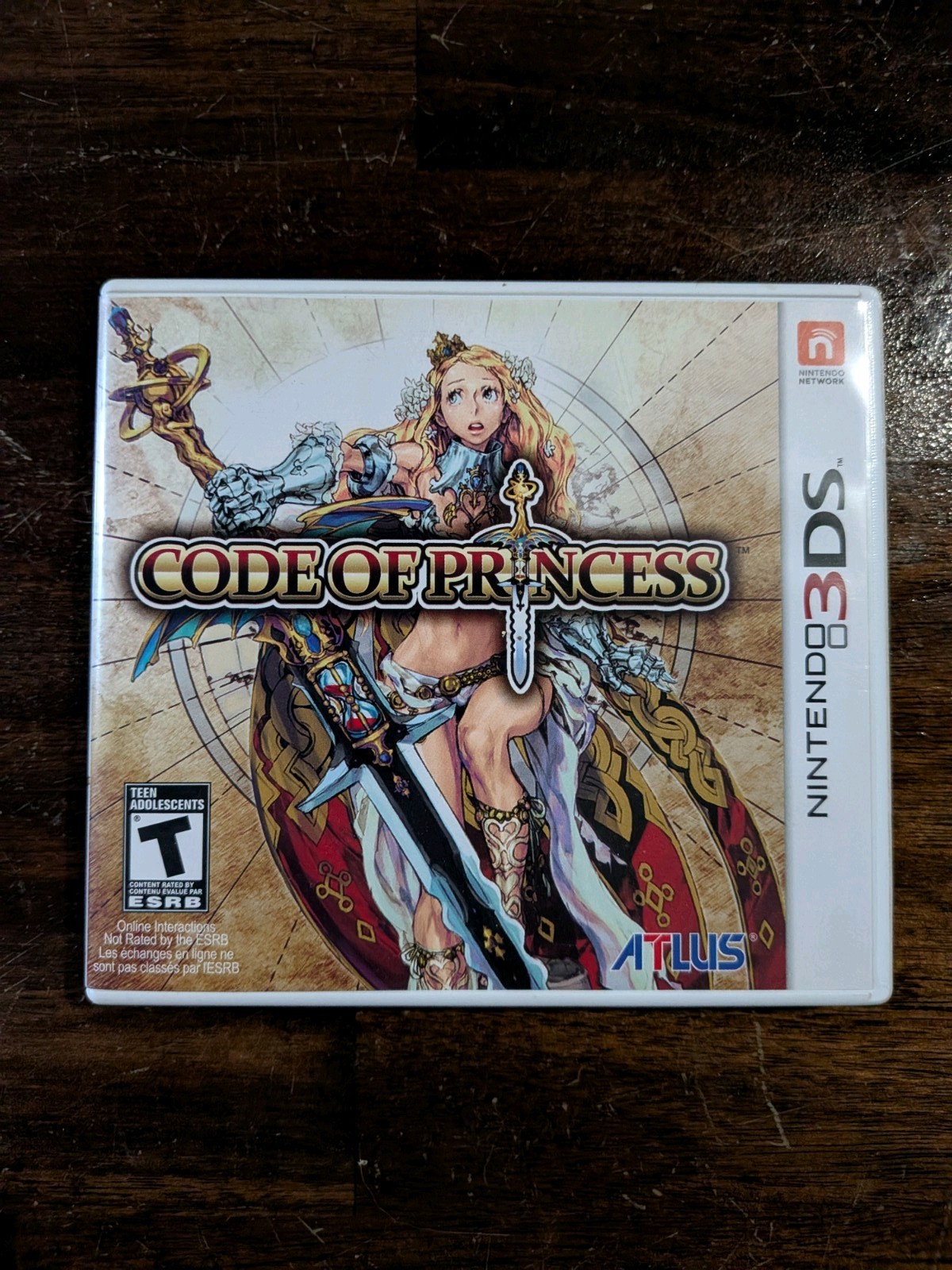 Code of Princess Nintendo 3DS CIB Complete TESTED Beat em Up Fantasy Atlus clean