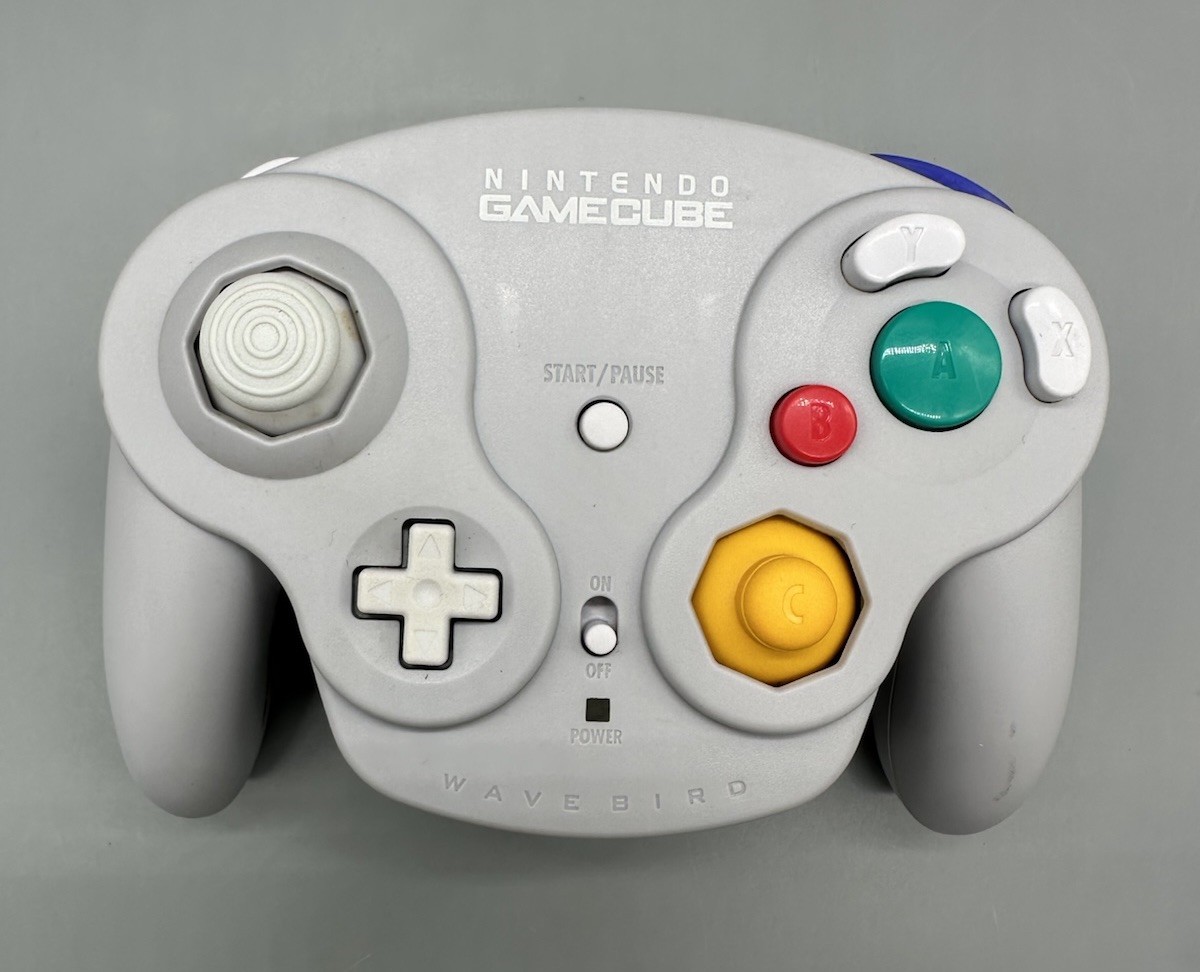 Nintendo GameCube OEM Wavebird Gray Controller Only (No Receiver) TESTED & WORKS