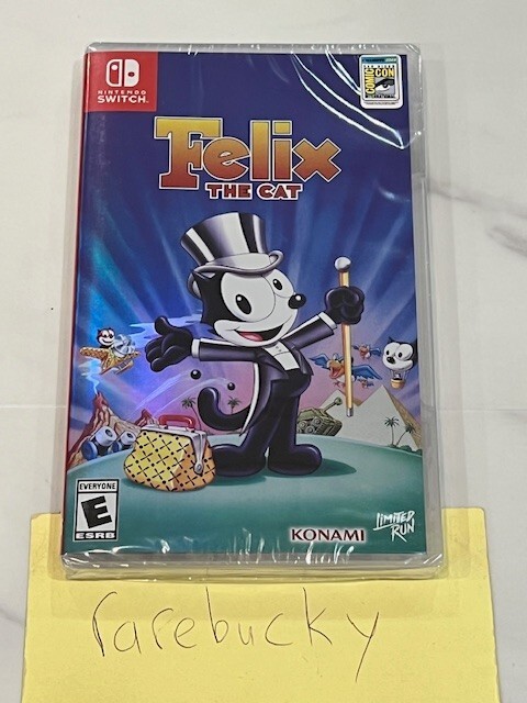 Felix The Cat SDCC Variant Foil Cover (Nintendo Switch) NEW SEALED MINT LRG!