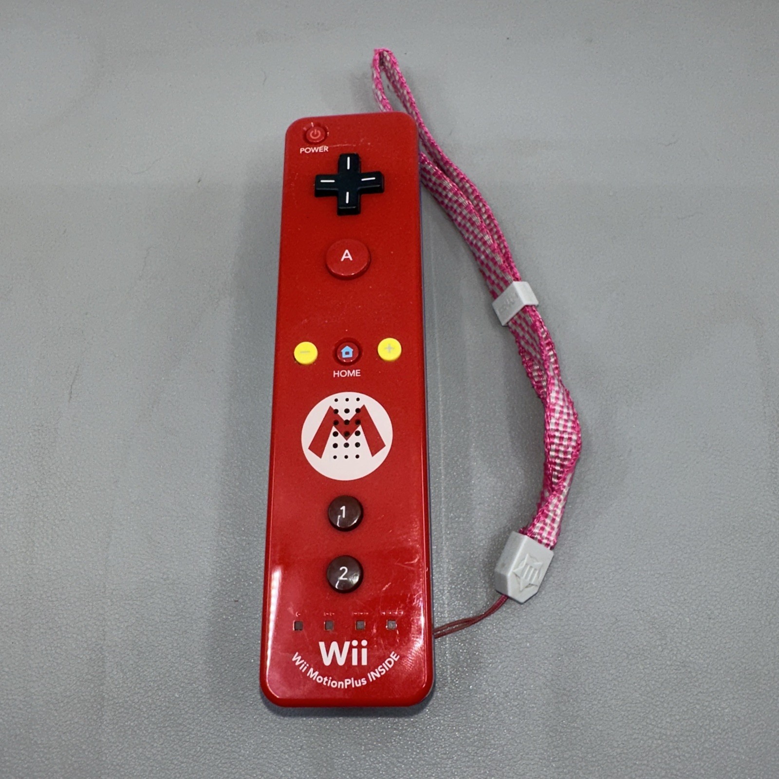Nintendo Wii Mario Edition Red W/ White Nunchuck – Tested