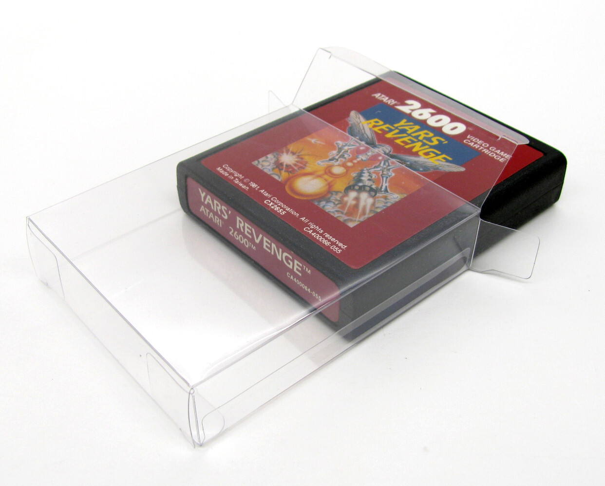 25x CLEAR PLASTIC PROTECTIVE BOX SLEEVE FOR ATARI 2600 GAME CARTRIDGES (SIZE B)