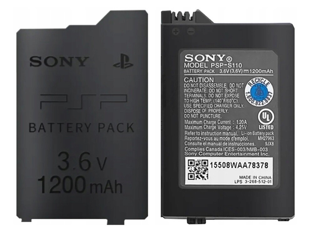 Sony Original OEM Battery For PSP 2000 3000 PSP-S110 1200mAh New Replacement