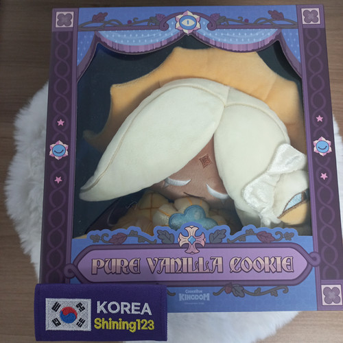 NEW Cookie Run Kingdom 5th Anniversary Pure Vanilla Cookie Plush Doll/korea