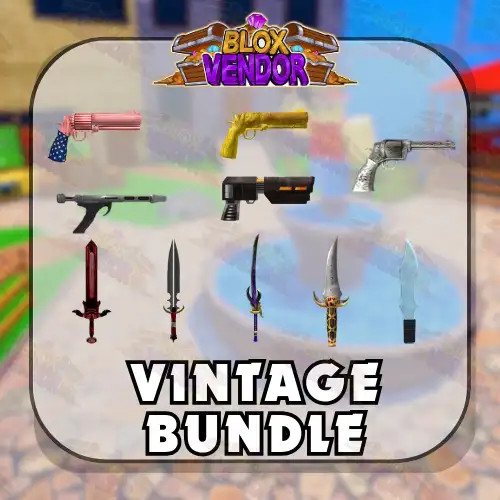 Murder Mystery 2 MM2 Vintage Bundle Godly Knifes and Guns