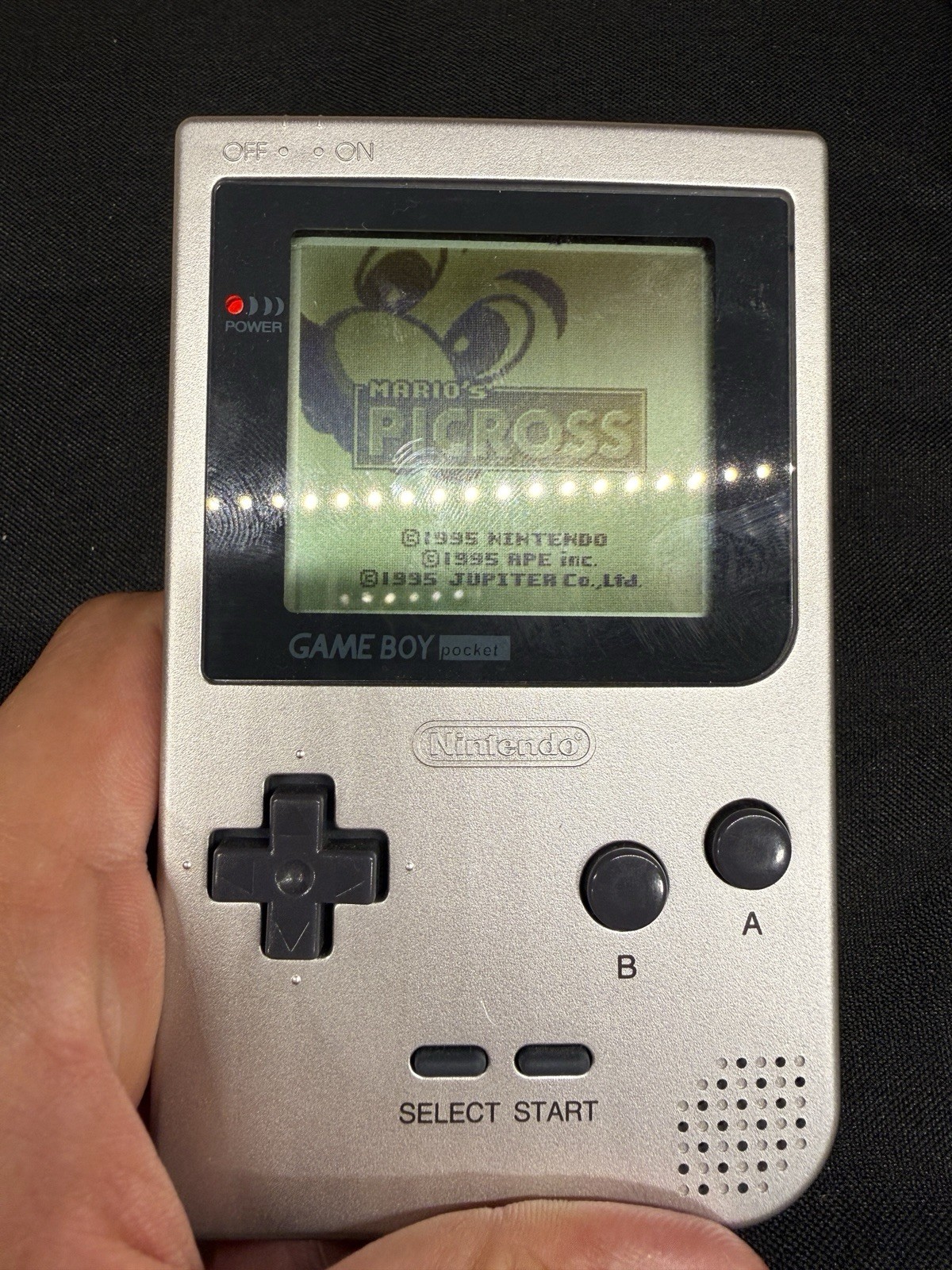 Nintendo Game Boy Pocket MGB-001 Silver Portable Handheld Console