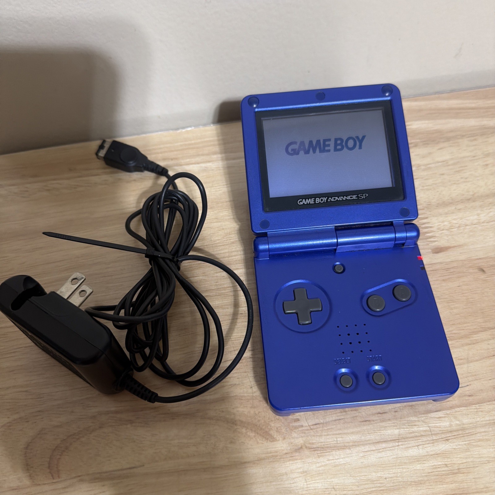 Game Boy Advance SP Cobalt Blue RARE Color With Charger
