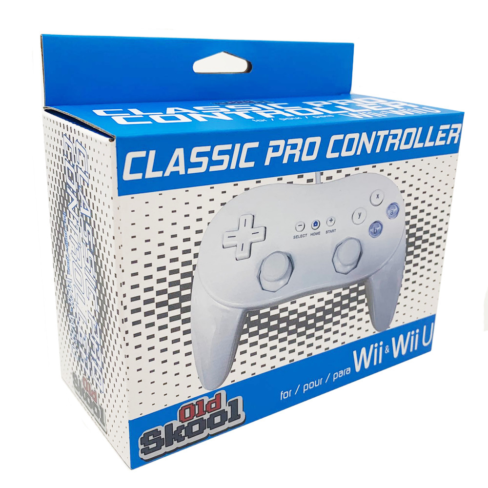 Old Skool Dual Analog Classic Controller Pro for Nintendo Wii / WiiU – White