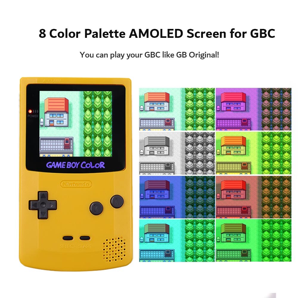 GBC OLED AMOLED Laminated Touch Screen OSD RETRO PIXEL Kit For GameBoy Color