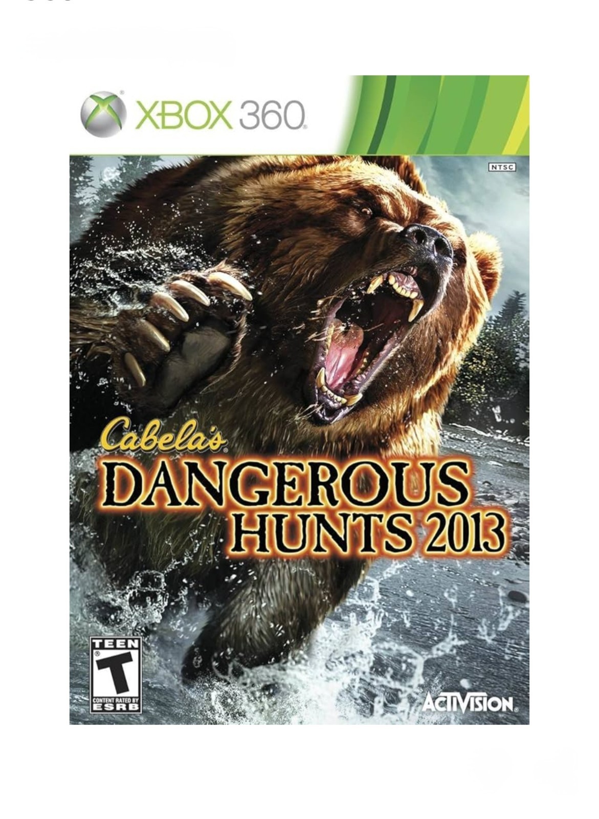 XBOX 360 Cabela’s Dangerous Hunts 2013 Video Game Disc Hunting Adventure 13 . .