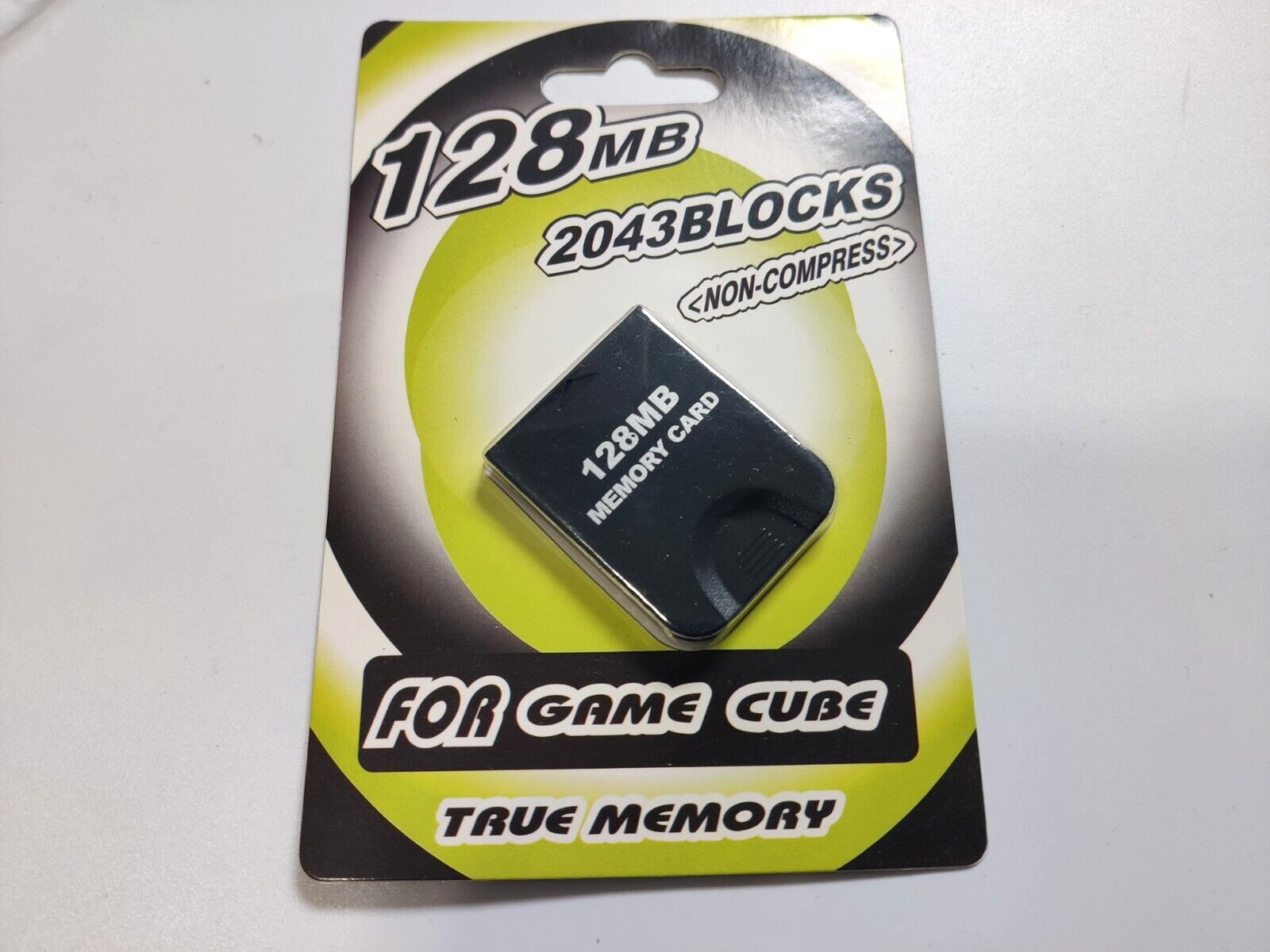 Nintendo GameCube 128MB Memory Card with 2043 Blocks for Game Saves