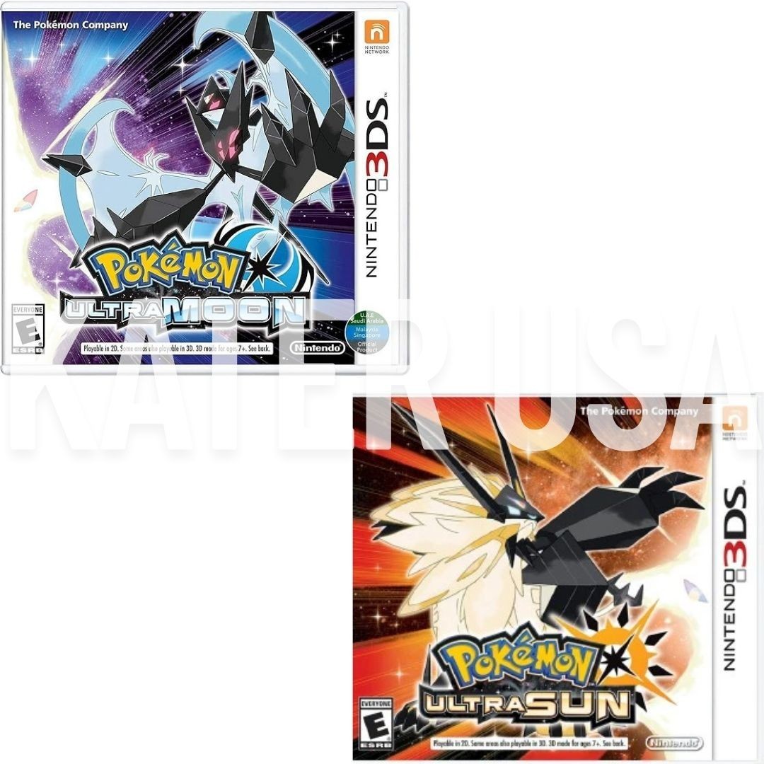 Pokemon Ultra Moon + Ultra Sun 3DS Brand New Game Bundle (RPG 2017)