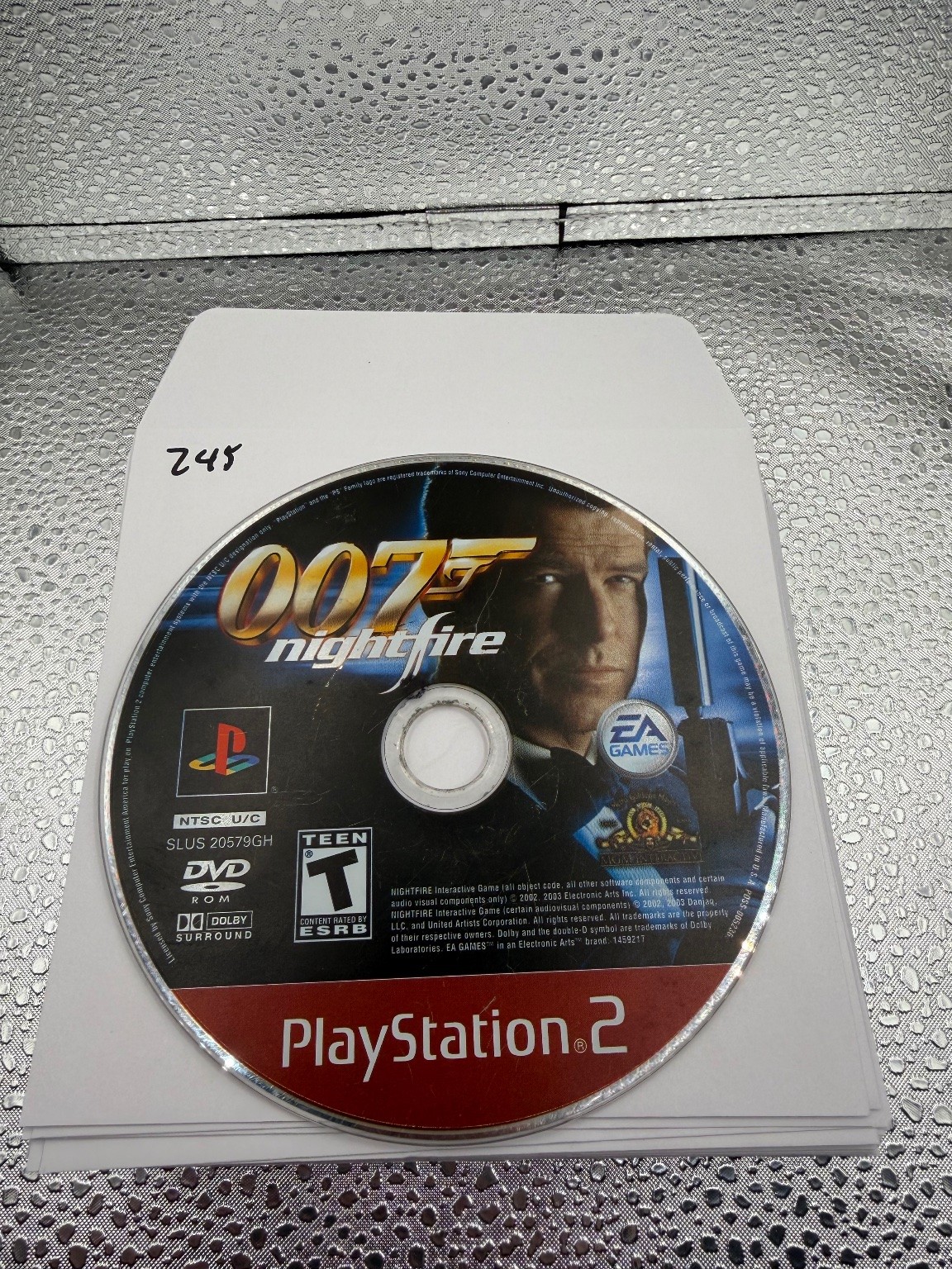 007 Nightfire PlayStation 2 Video Game FPS Shooter NTSC