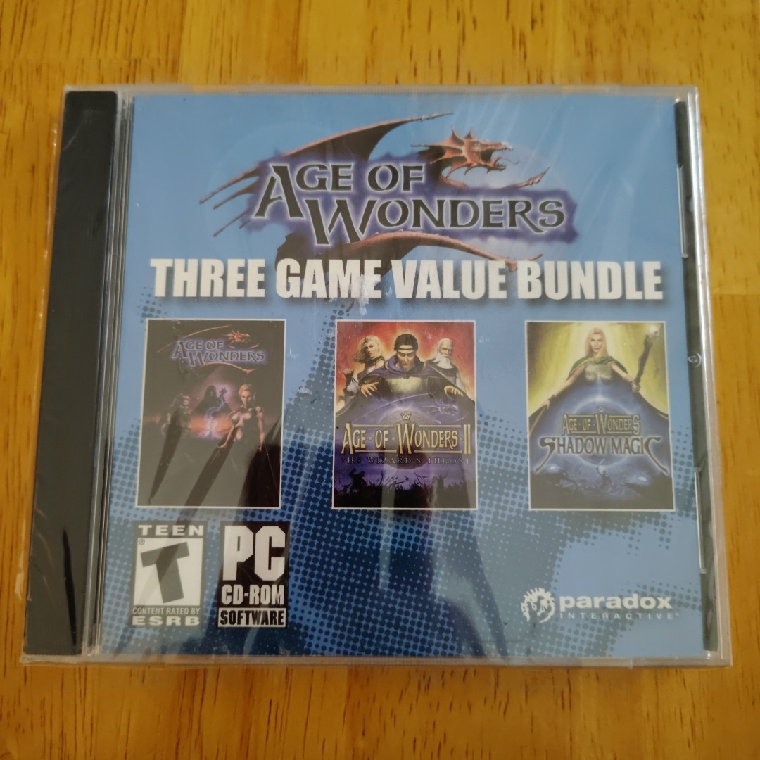 Age of Wonders Classic Bundle PC New Sealed CD-ROM 3 Game Value Bundle Paradox