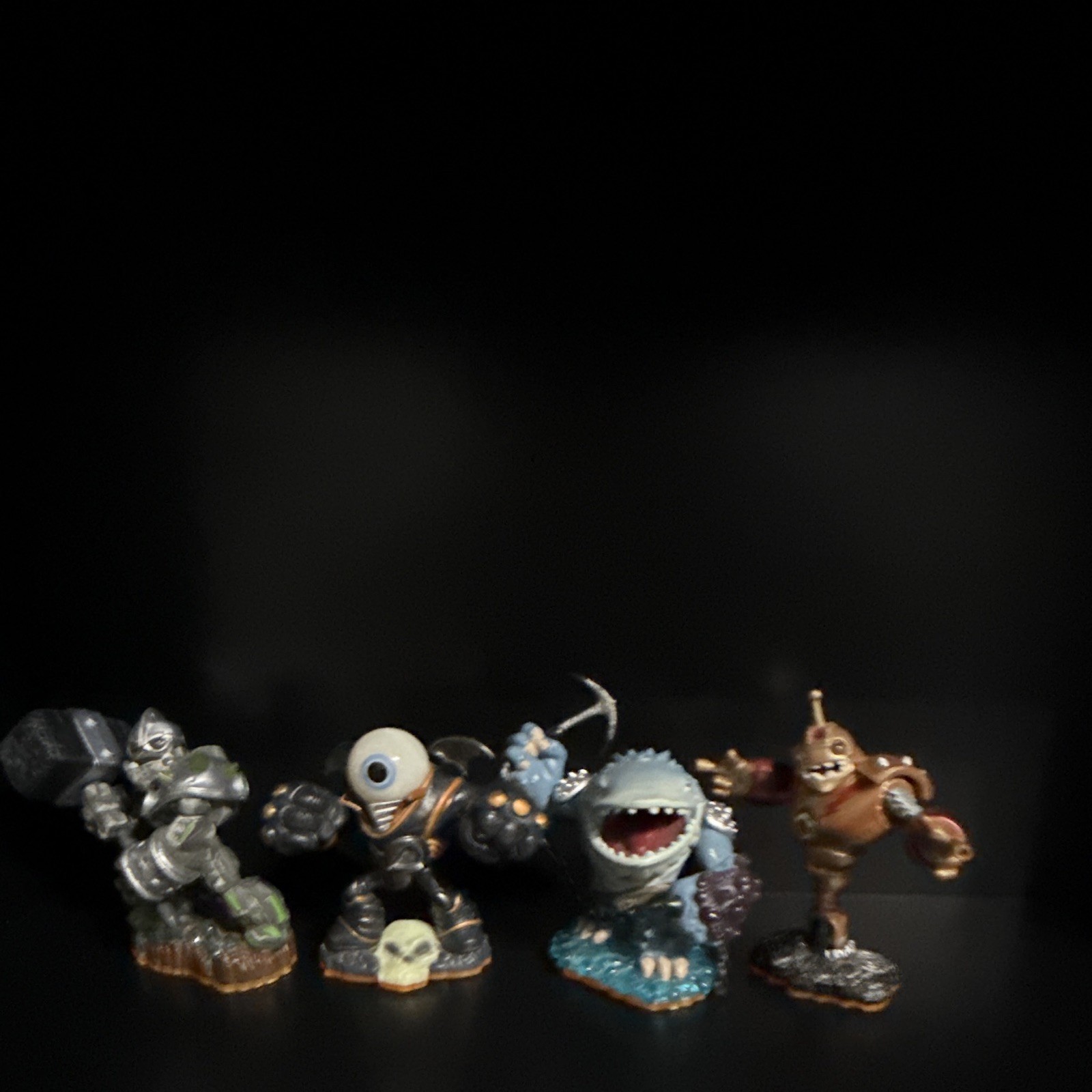 Skylanders Character Figure Lot – Bouncer, Eye-Brawl, Shark Shooter Terrafin
