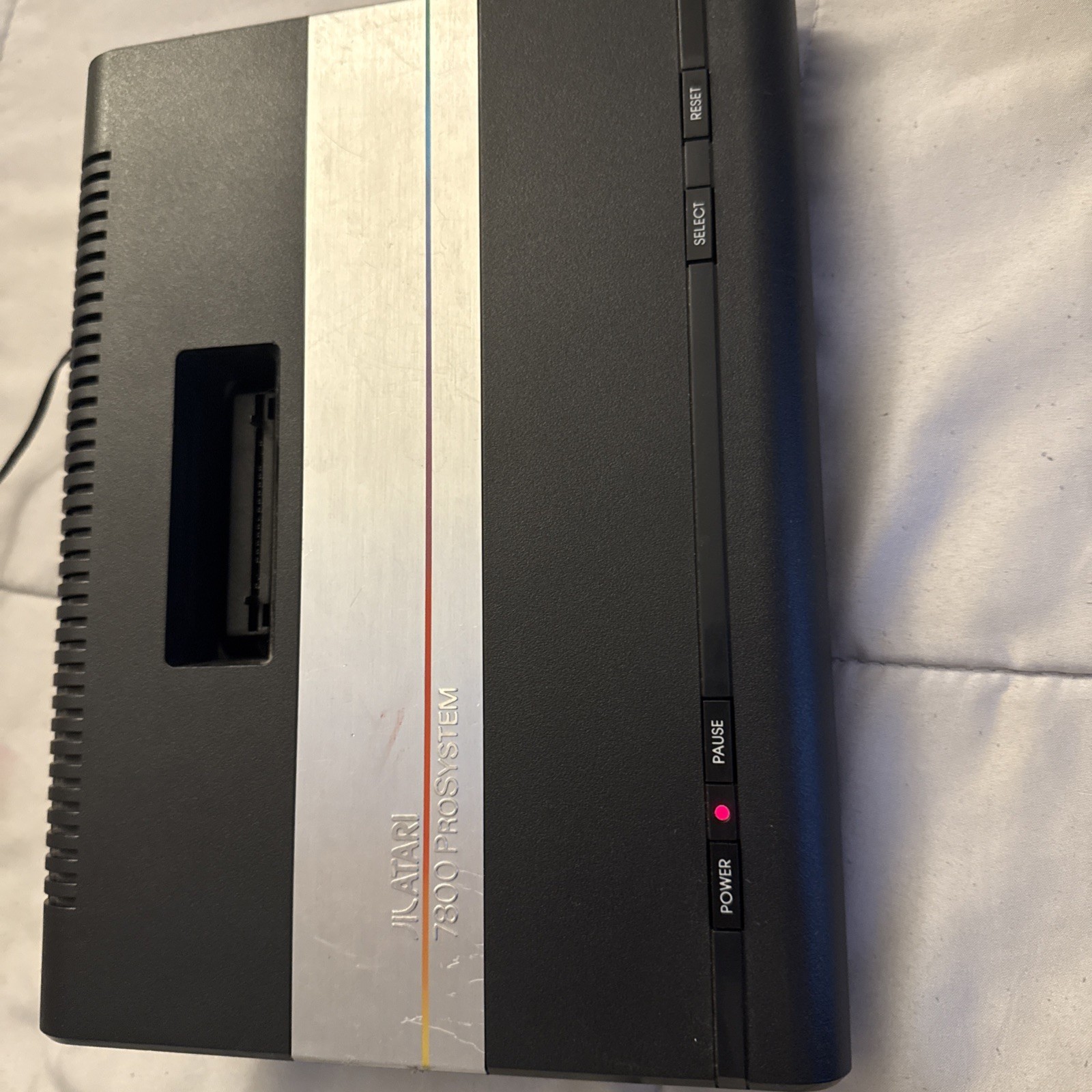 Atari 7800 ProSystem Console W/ 2 Controllers & Power Cord Powers On