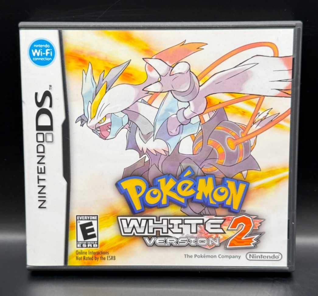 Pokemon: White Version 2 (Nintendo DS, 2012) CIB Case Manual Game Cart, REAL, VG