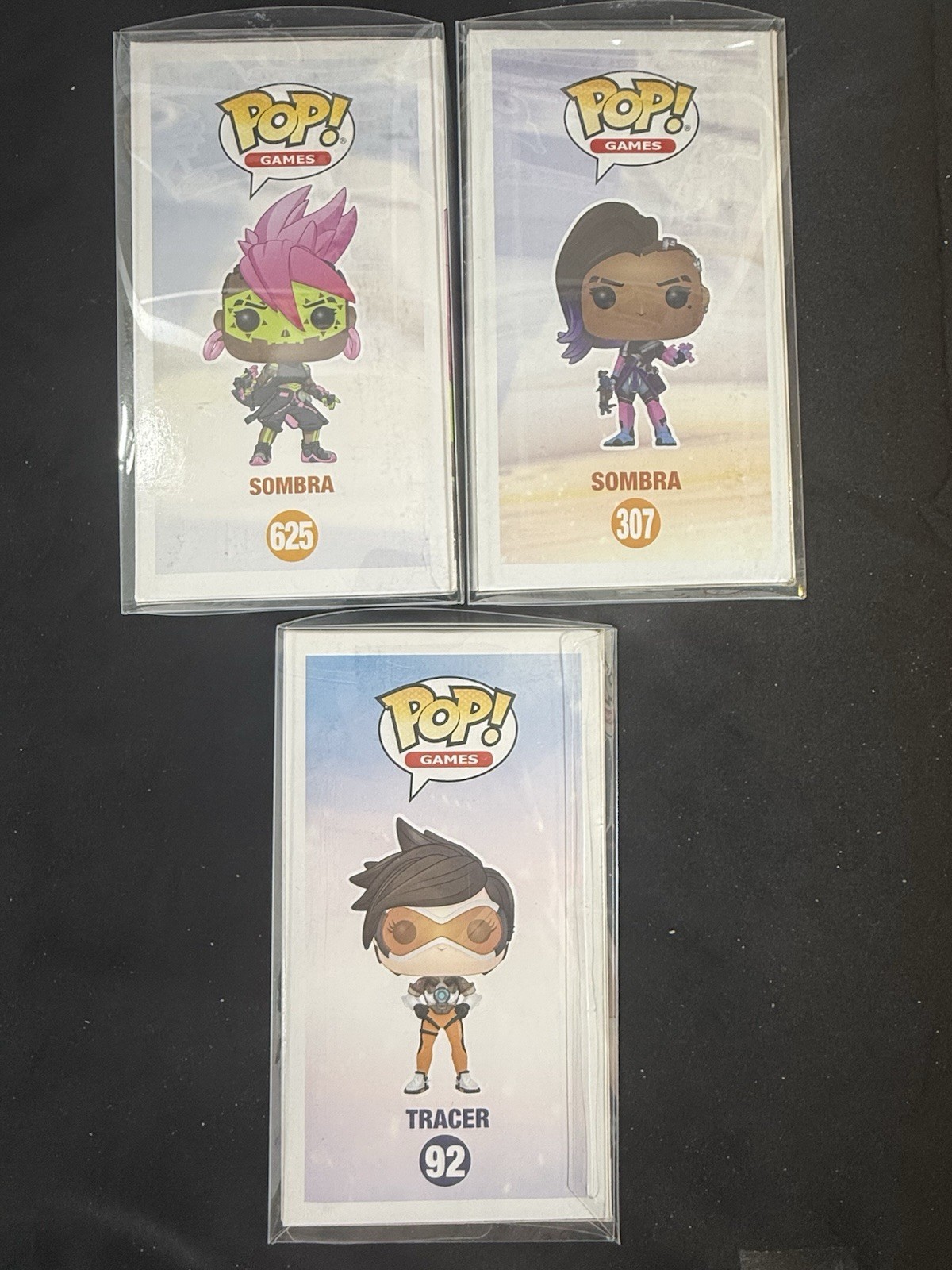 Funko Pop! Lot Overwatch Glow in the Dark Sombra 625/307 & Tracer 92