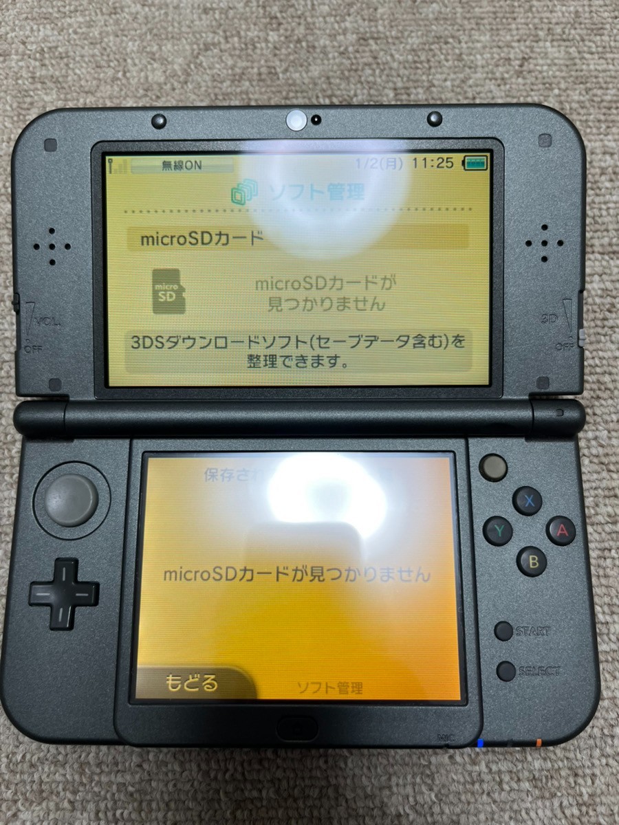New 3DS LL XL Metalic black Japan Nintendo Console region Japanese B6