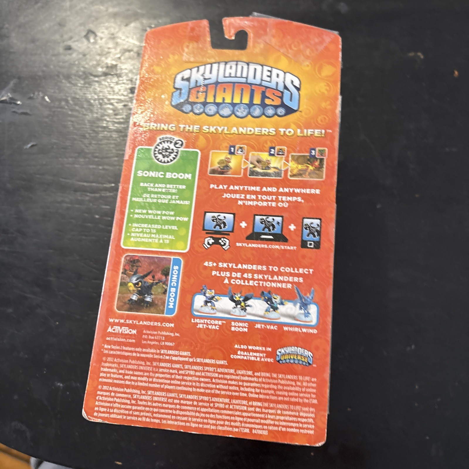 Skylanders Giants MIB Sonic Boom (Glow-in-the-Dark Walmart exclusive)