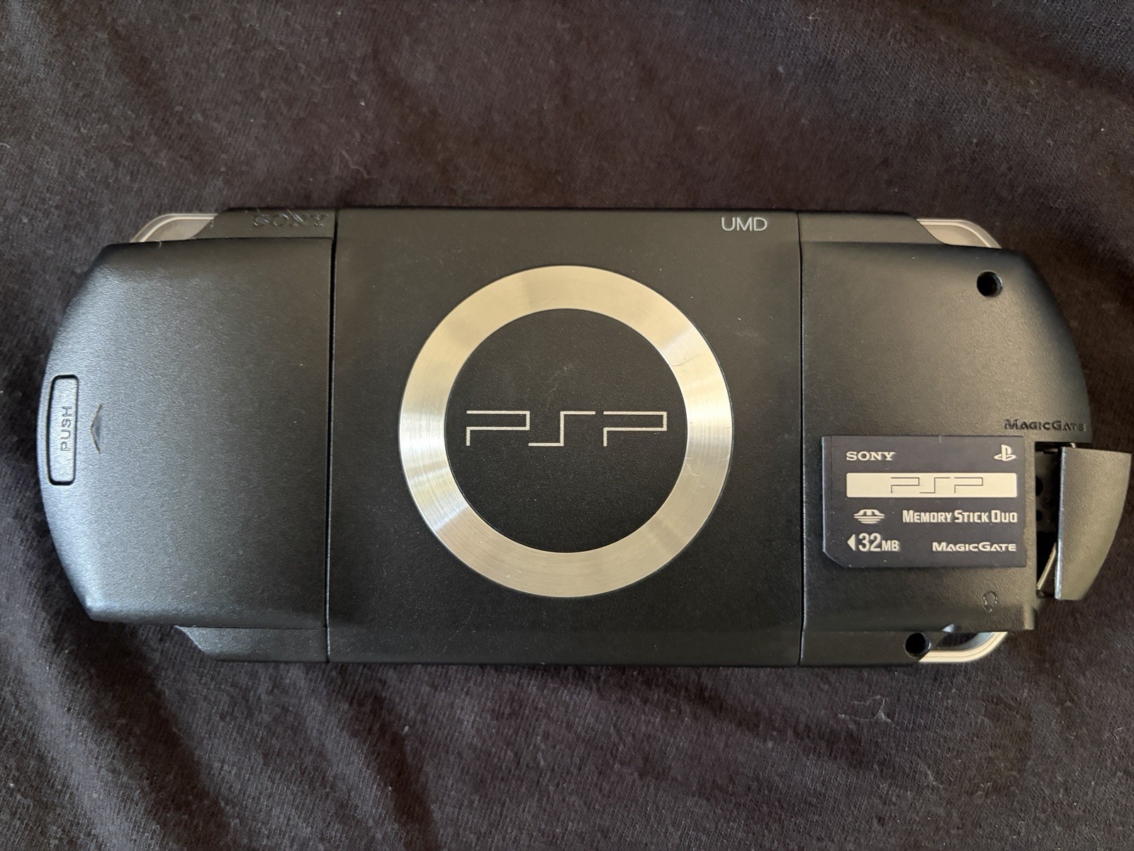 PSP + Accessories Bundle Wall/Car Charger 32GB Storage Card All Tested Works!