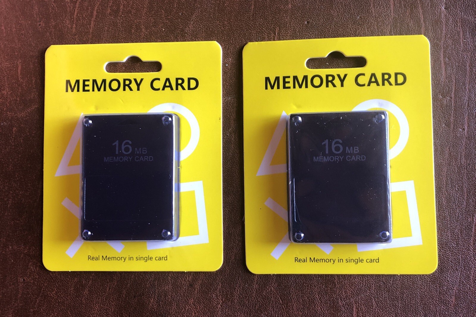 16 MB Memory Card Lot of 2 For PlayStation 2 Ps2