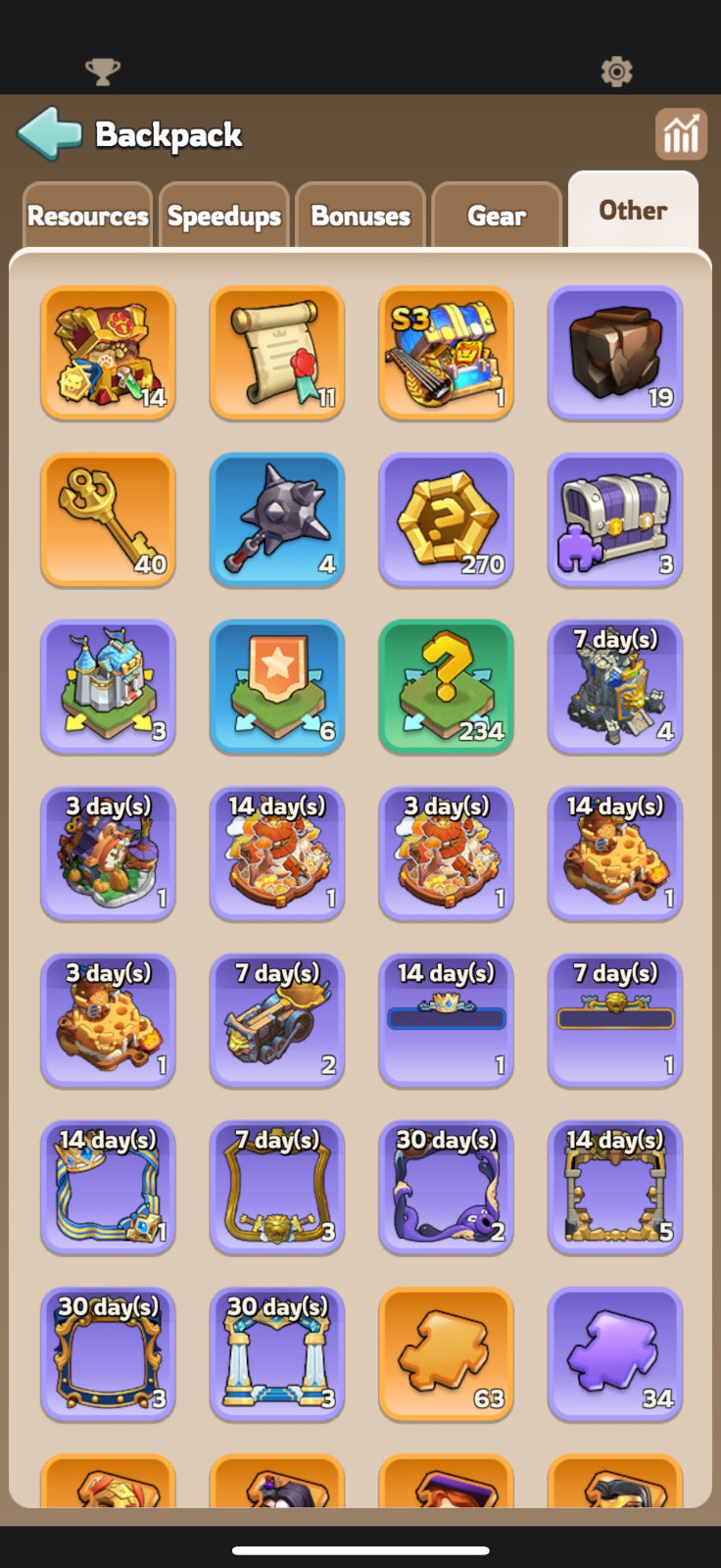 KINGSHOT ACCOUNT TG5/VIP12/337M/13 hero SSR/ 11 Max SSR/400k Gems/ DOOM COMET