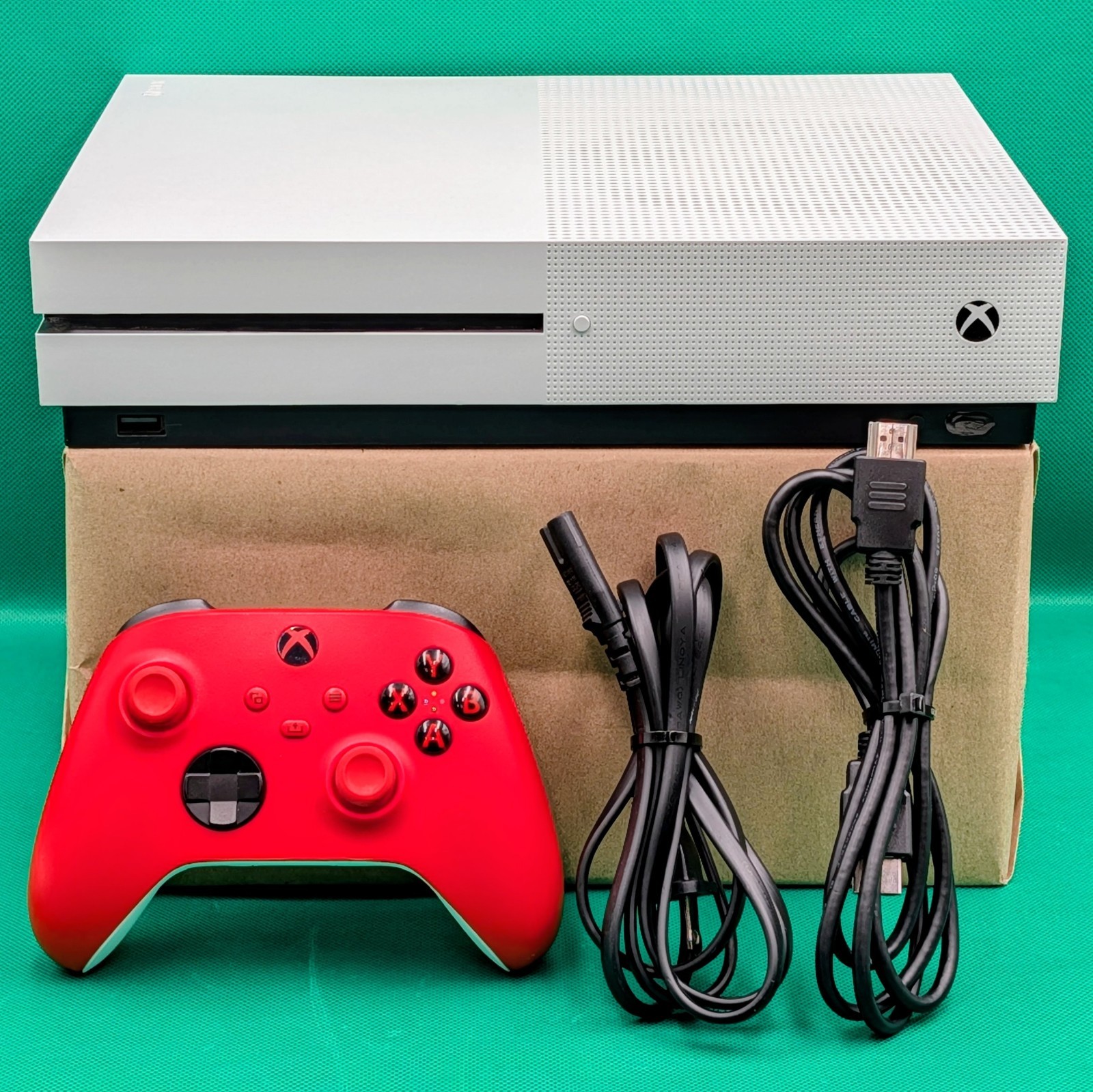 Microsoft Xbox One S 1681 (2018) 500GB White w/ Red Controller – FREE SHIPPING