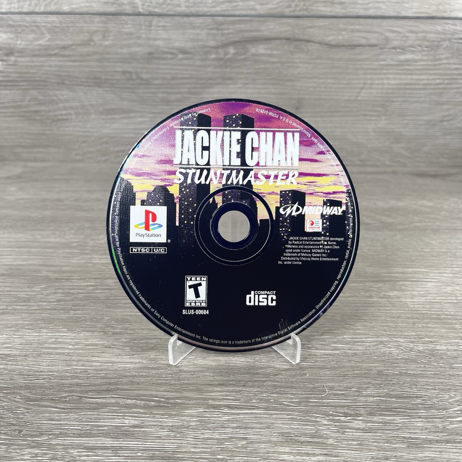 Sony PlayStation Jackie Chan Stuntmaster PS1 DISC ONLY