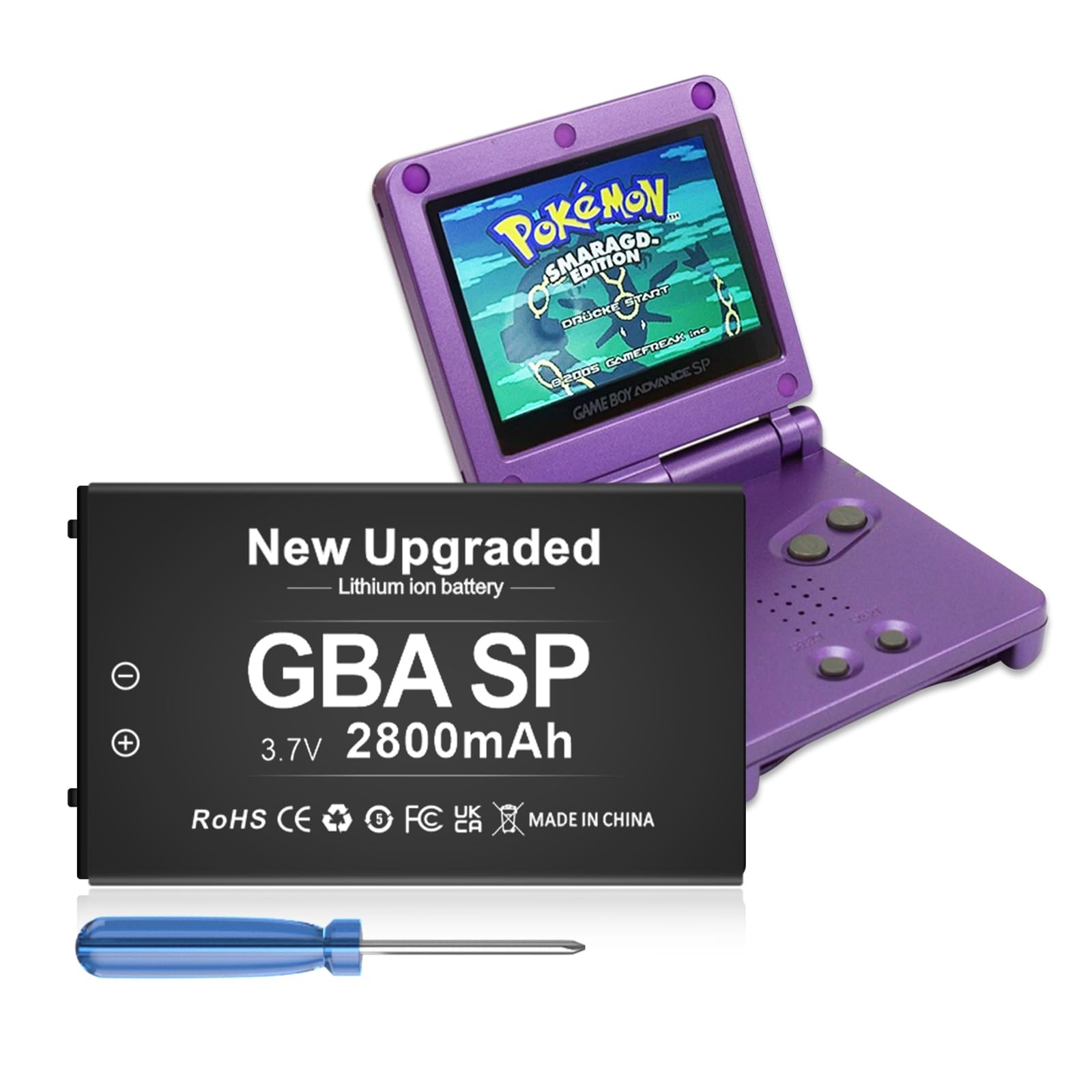 2800mAh GBA Battery for Nintendo Gameboy Advance SP