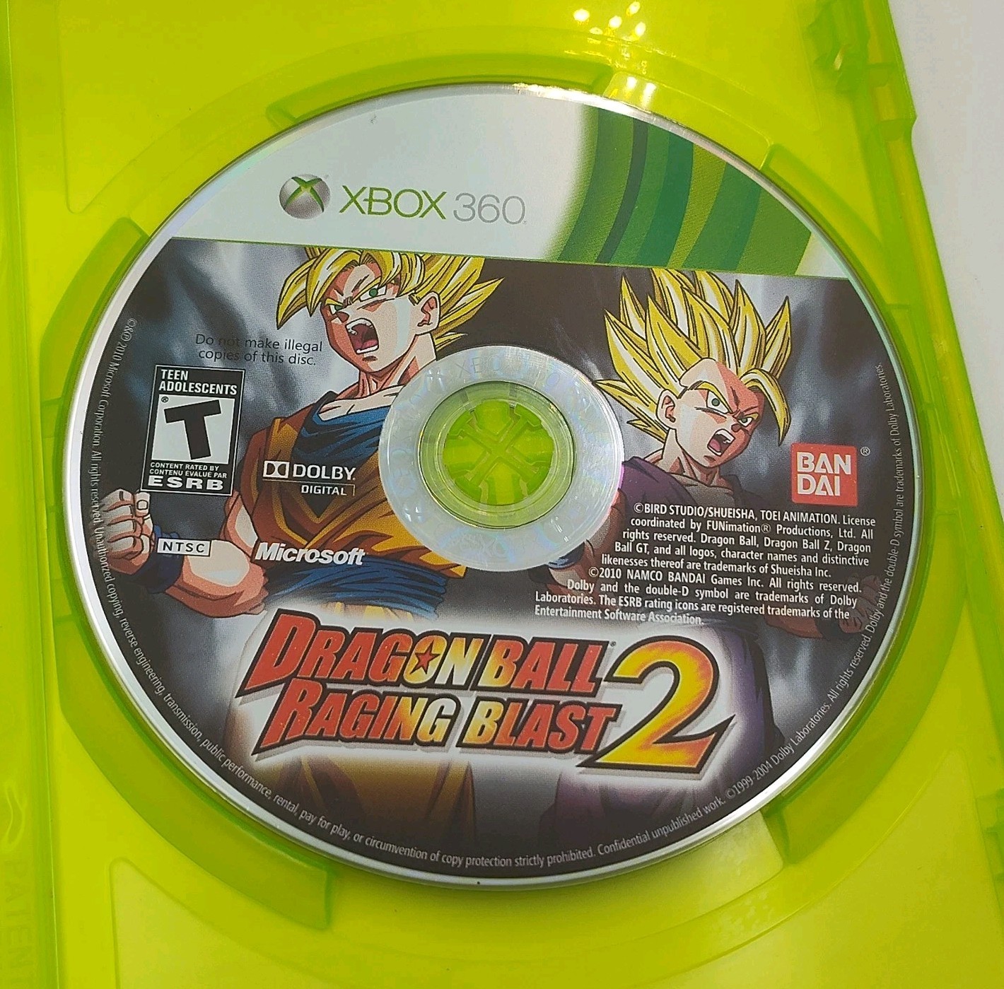 Dragon Ball: Raging Blast 2 (Microsoft Xbox 360, 2010) CIB Complete With Manual