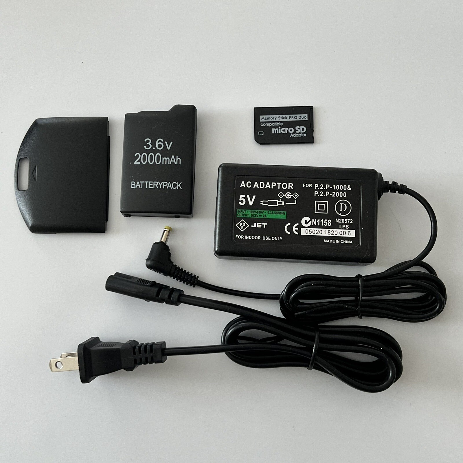QUALITY Sony PSP 1000 Revival Kit – Battery, Charger, Cover, 64gb Memory Card