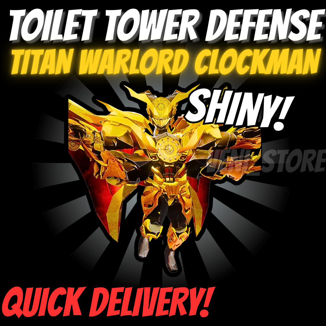 🔥SHINY TITAN WARLORD CLOCKMAN🔥TOILET TOWER DEFENSE – TTD UNIT – ULTIMATE!⚡💸