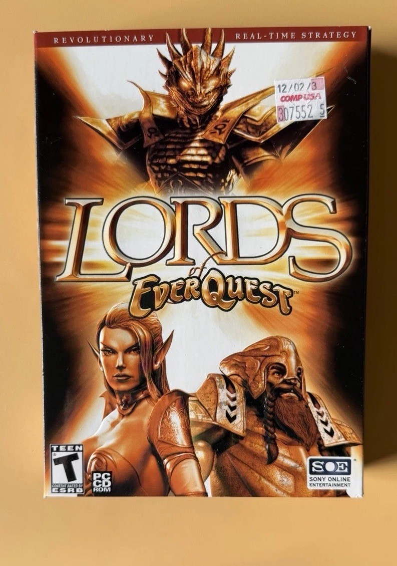 Lords of EverQuest PC Gaming Software (2003) Small Box Sony Exc. Condition Disc