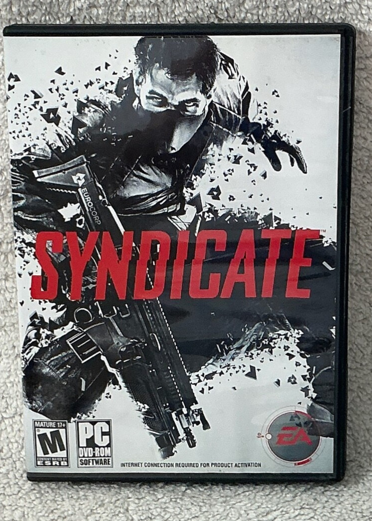 Syndicate Action Shooter Four Player Co-op Sci-Fi Gunplay Visuals Complete READ
