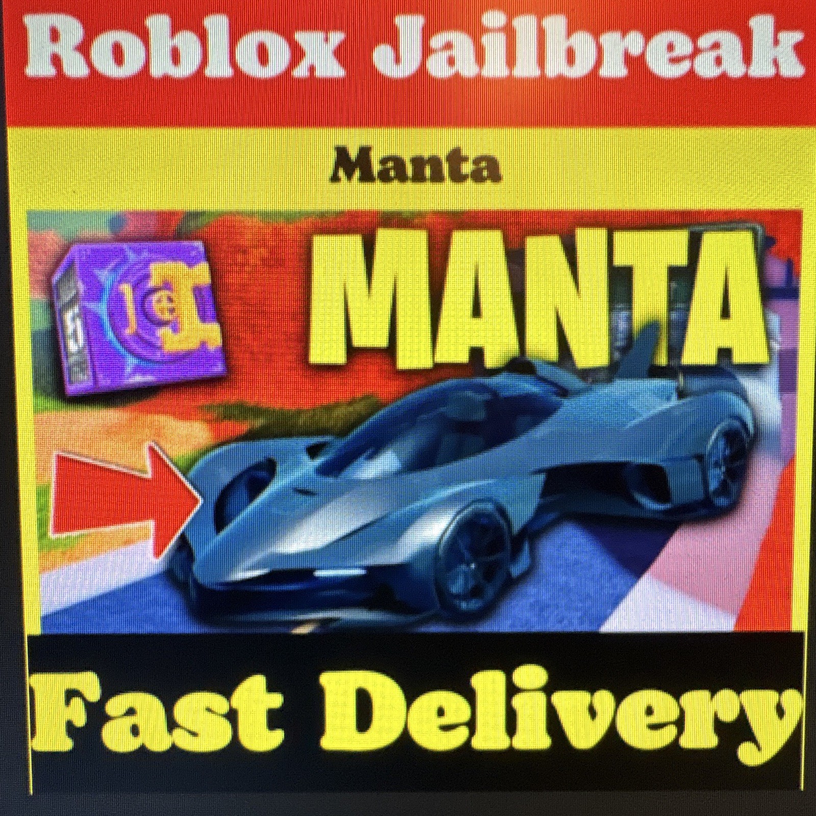 Roblox Jailbreak Manta Collectible Digital Item/Legendary Crate – Fast Delivery