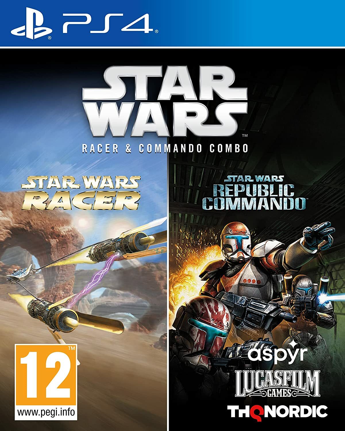 Star Wars Racer and Republic Commando Combo PS4 Brand New Factory Sealed